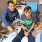 Tersangka Pembawa Senjata Tajam Saat Diamankan Unit Reskrim Polsek Kejayan (foto: ist)