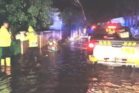 Kondisi banjir di Kec. Dringu, Probolinggo (foto: Ist)