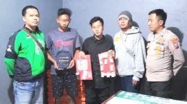 Unit Reskrim Polsek Puspo, saat mengamankan Pengedar Narkoba (foto: ist)
