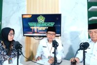 H. Syaikhul Hadi, Kakankemenag bersama H. Imron Muhadi, Kasi PHU, Dalam Pod Cast Kemenag Kabupaten Pasuruan 
