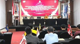 Sambutan Ketua KPU Kabupaten Pasuruan, Zainul Faizin, Saat Sosialisasi (dok. Harianjatim.id)