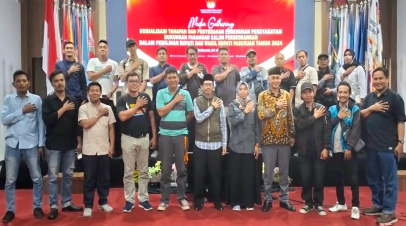 Media Gathering, Bersama KPU Kabupaten Pasuruan, Saat Sosialisasi Dalam Pilkada 2024 (dok. Harianjatim.id)