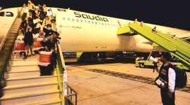Rombongan Haji Kloter 31, asal Pasuruan, saat tiba di Kota Madinah (foto: ist)