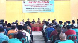 Penyuluhan Program PTSL, Oleh BPN Kabupaten Kediri, disambut antusias warga Desa Ngablak (foto: ist)