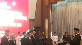 Perwakilan Anggota PPK, saat bacakan Pakta Integritas, dalam Pelantikan (Dok.Harianjatim.id)