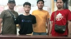 Tersangka DPO PS (20 thn), saat diamankan di Mapolsek Purwodadi (foto: ist)
