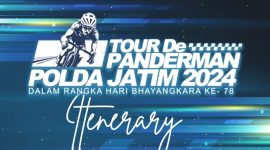 Tour de Panderman Piala Kapolda Jatim 2024, dalam rangka Hari Bhayangkara ke-78 (foto: ist)