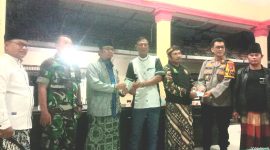 Pemdes Oro-oro Ombo Wetan, dalam giat Wasbang bersama masyarakat, linmas dan banser (dok.Harianjatim.id)
