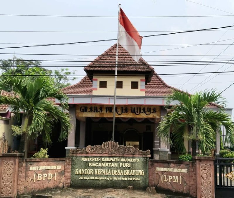 Profil Balai Desa Brayung, Kecamatan Puri, Kabupaten Mojokerto (dok. Harianjatim.id)
