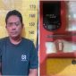 Tersangka MT (42 thn), warga Desa Martopuro, Purwosari, dengan BB total 49,75 gram (foto: ist)