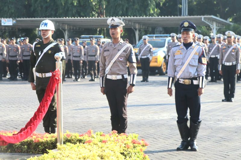 Gelar Pasukan Operasi Patuh Semeru 2024, di Halaman Mapolres Pasuruan (foto: ist)