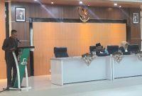 Najib Setiawan SH, selaku Ketua Pansus Tata Kelola Kopi Asli Kabupaten Pasuruan, sampaikan Laporan Hasil Rekomendasi Pansus (Dok. Harianjatim.id)