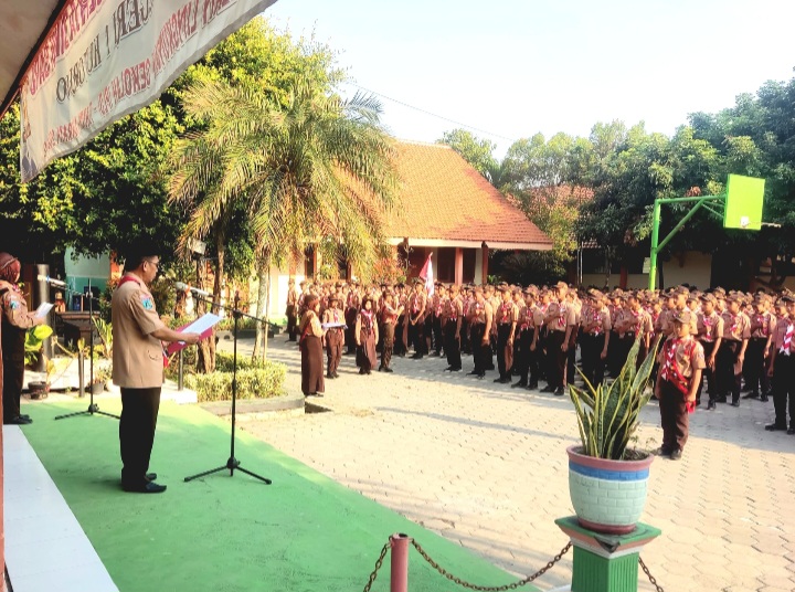 Pelantikan Penggalang Ramu SMPN 1 Kutorejo, Kabupaten Mojokerto ( foto: ist)