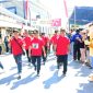Salah satu peserta Lomba Gerak Jalan, Kecamatan Tanggulangin, Sidoarjo, dalam memeriahkan HUT RI Ke- 79 (Dok. Harianjatim.id)