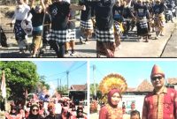 Suasana Festival karnaval Semarak P7lasan, Desa Dooro, Kecamatan Cerme, Kabupaten Gresik  (Dok. Harianjatim.id)