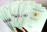 Foto : Ilustrasi dalam penerbitan Sertifikat oleh BPN
