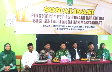 Bakesbangpol Kabupaten Pasuruan Gelar Sosialisasi Pencegahan Penyalahgunaan Narkotika dan Judi Online (foto: ist)