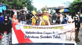 Perform SMKN Gempol, Peserta Pembuka Dalam Festival Budaya Desa Kepulungan, Gempol  (Dok. Harianjatim.id)