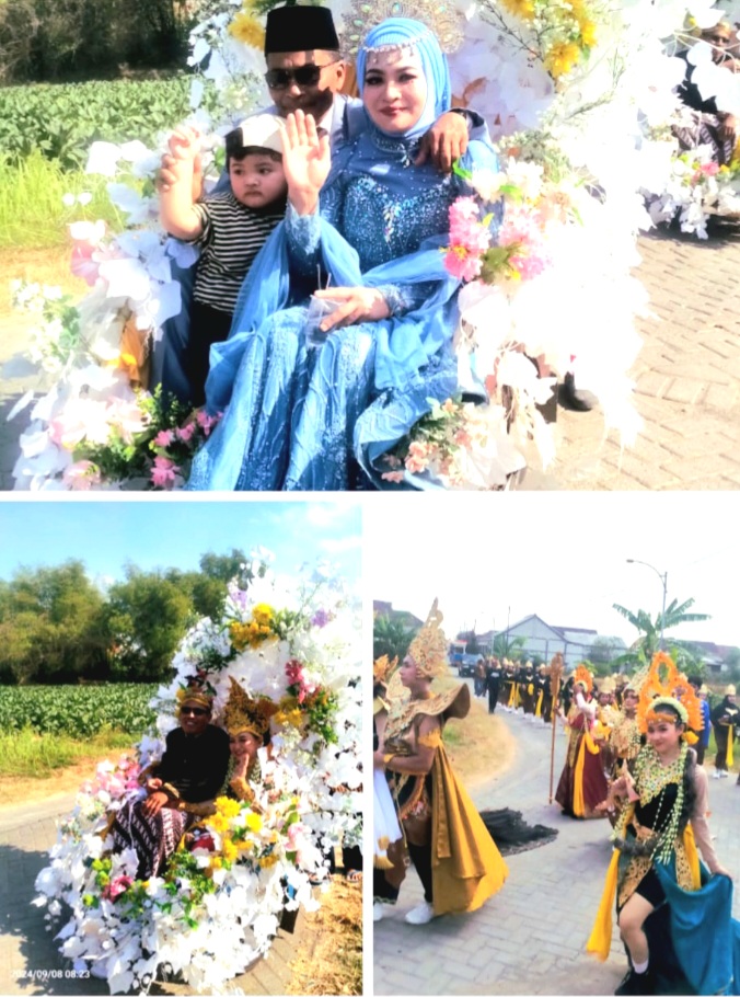 Perform Peserta Festival Budaya dan Karnaval Desa Sekarputih, Kecamatan Balongpanggang, Gresik. (Dok Harianjatim.id)