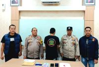 Yosep Purnama, tersangka Judi Online berhasil diamankan Unit Reskrim Polsek Prigen  (foto: ist)