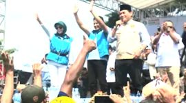 Kampanye Akbar, Paslon No. Urut 01, Subandi -Mimik, di lapangan Desa Telasih, Kecamatan Tulangan, Kabupaten Sidoarjo  (foto: ist)