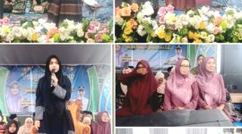 Peringatan Maulid Nabi Muhammad SAW, yang dilaksanakan Pemerintah Desa Gerogol, berlangsung cukup khusu' dan sukses   (Dok. Harianjatim.id)