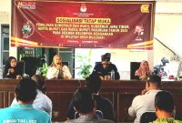 Pelaksanaan Sosialisasi Tatap Muka, Segmen Kelompok Keagammaan, di Kantor Balai Desa Bulusari, Kecamatan Gempol. (Dok. Harianjatim.id)