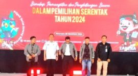 Kegiatan Simulasi Pemungutan dan Perhitungan Suara Dalam Pilkada Serentak Tahun 2024, yang digelar KPU Kabupaten Pasuruan, di HM. Roeslan Convention Hall Saygon, Purwosari (Dok. Harianjatim.id)