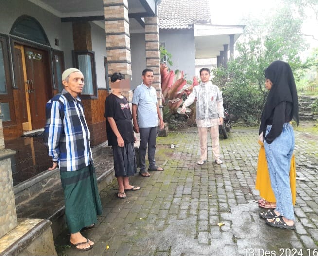 Di rumah ini Terduga tersangka Al (20 tahun) melakukan aksi Cabulnya terhadap Bunga (13 tahun) dan Mawar (14 tahun)  (Dok.Harianjatim.id)