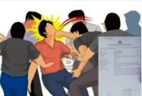 Foto : ilustrasi Kasus Pengeroyokan Beserta Surat Laporan dari Polres Pasuruan  