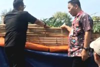 Kepala Dinas Pekerjaan Umum dan Penataan Ruang ( PUPR ) Perakim Kota Mojokerto, Muraji, ST, M.Si. Pj. Walikota Mojokerto, saat Cek 