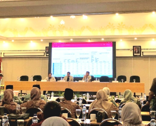 Rapat Pleno Terbuka Rekapitulasi Hasil Perolehan Suara Tingkat Kabupaten Untuk Pemilihan Gubernur dan Wakil Gubernur Jawa Timur, Bupati dan Wakil Bupati Kabupaten Pasuruan, di Hotel Surya, Prigen. (Dok. Harianjatim.id)