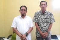 Kades Oro-oro Ombo Wetan, Amin Tohari bersama Wahyu Nugroho Wakil Bupati Lira Kabupaten Pasuruan  (Dok. Harianjatim.id)