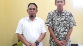 Kades Oro-oro Ombo Wetan, Amin Tohari bersama Wahyu Nugroho Wakil Bupati Lira Kabupaten Pasuruan  (Dok. Harianjatim.id)