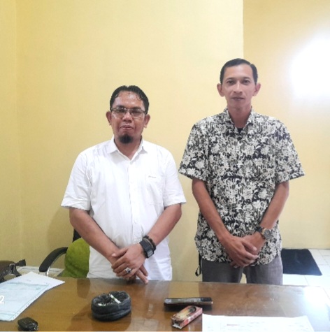 Kades Oro-oro Ombo Wetan, Amin Tohari bersama Wahyu Nugroho Wakil Bupati Lira Kabupaten Pasuruan  (Dok. Harianjatim.id)