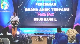 Pj. Bupati Pasuruan, Dr. Nurkholis, Resmikan Gedung Baru Graha Anak Terpadu, di RSUD Bangil  (Dok. Harianjatim.id)
