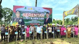 Kementan RI, Ir. Andi Amran Sulaiman Bersama Jajaran Forkopimda Kabupaten Pasuruan, Tanam Jagung Serentak 1 Juta Hektar ( foto: ist)