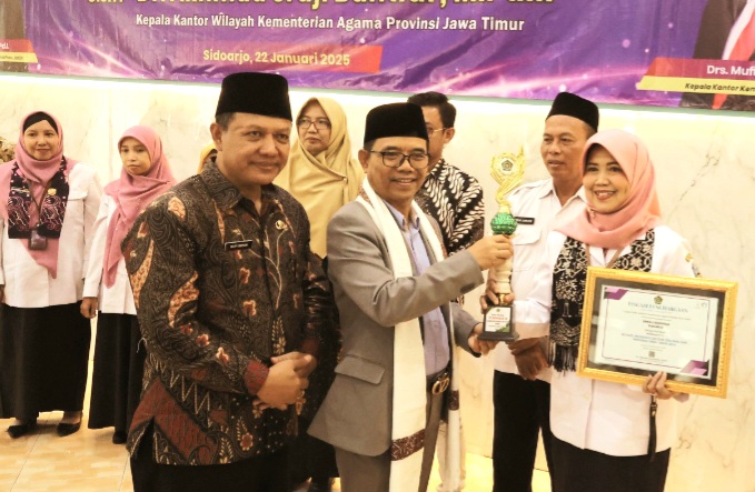 SMKN 2 Buduran raih penghargaan School Religius Culture  (foto : ist)