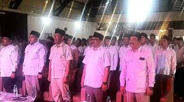 DPC Gerindra Kabupaten Pasuruan Saat Gelar Halal Bihalal dan Konsolidasi Room Meeting Rest Area Bundaran Gempol (Dok. Harianjatim.id)