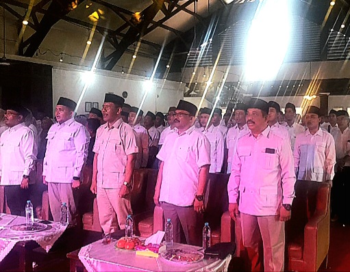 DPC Gerindra Kabupaten Pasuruan Saat Gelar Halal Bihalal dan Konsolidasi Room Meeting Rest Area Bundaran Gempol (Dok. Harianjatim.id)