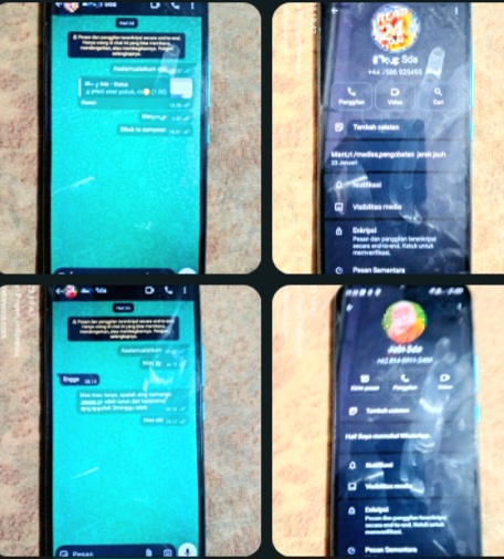 Bukti Handphone Pribadi yang digunakan WPB didalam Lapas Kelas II A  Sidoarjo (foto :ist)