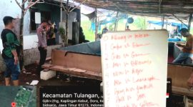 Giat Razia Polsek Tulangan terhadap Perjudian Sabung Ayam pada Minggu, 18 januari 2026, pasca digrebek pada Selasa 20 januari buka lagi seperti biasa tertera di papan ada 8 kali pertarungan (foto :ist)