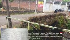 Kondisi Jembatan Desa yang akan mau dibangun (Dok.Harianjatim.id )