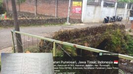 Kondisi Jembatan Desa yang akan mau dibangun (Dok.Harianjatim.id )