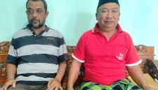Kades Tumpang Widiarto SE Bersama Ketua Pokmas Wahyudi ( Dok. Harianjatim.id)