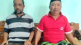 Kades Tumpang Widiarto SE Bersama Ketua Pokmas Wahyudi ( Dok. Harianjatim.id)