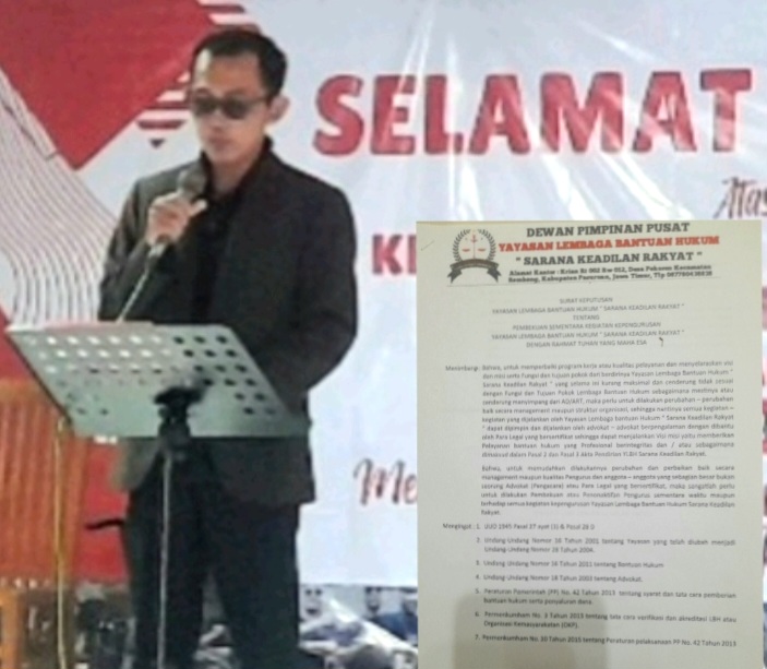 Pembina YLBH Sarana Keadilan Rakyat Heri Siswanto SH.MH (Dok. Harianjatim.id)