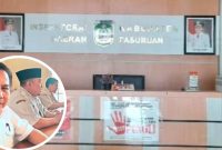 Inspektor Daerah Kabupaten Pasuruan, Dwi Anto didampingi Kholid (Irban) dan Camat Purwosari Munif Triatmoko saat dikonfirmasi awak media di Kantor Inspektorat Pusat Perkantoran Raci (Dok.Harianjatim.id)