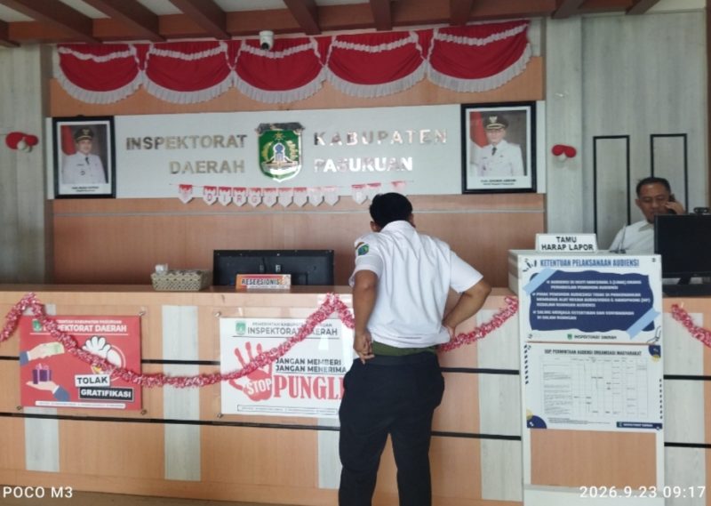 Foto : Kantor Inspektorat Kabupaten Pasuruan (Dok.harianjatim.id) 