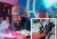 Pesta yang digelari Kades Duyung bersama Fr di kawasan Villa Trawas (Dok.harianjatim.id) 